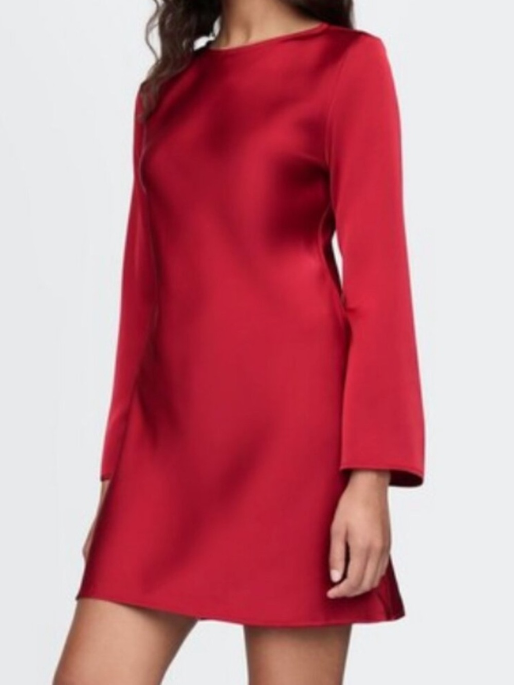 GAP Boatneck Mini Shift Dress Red Size Large NWT